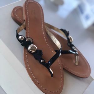 Coach Oceanna Patent leather sandals